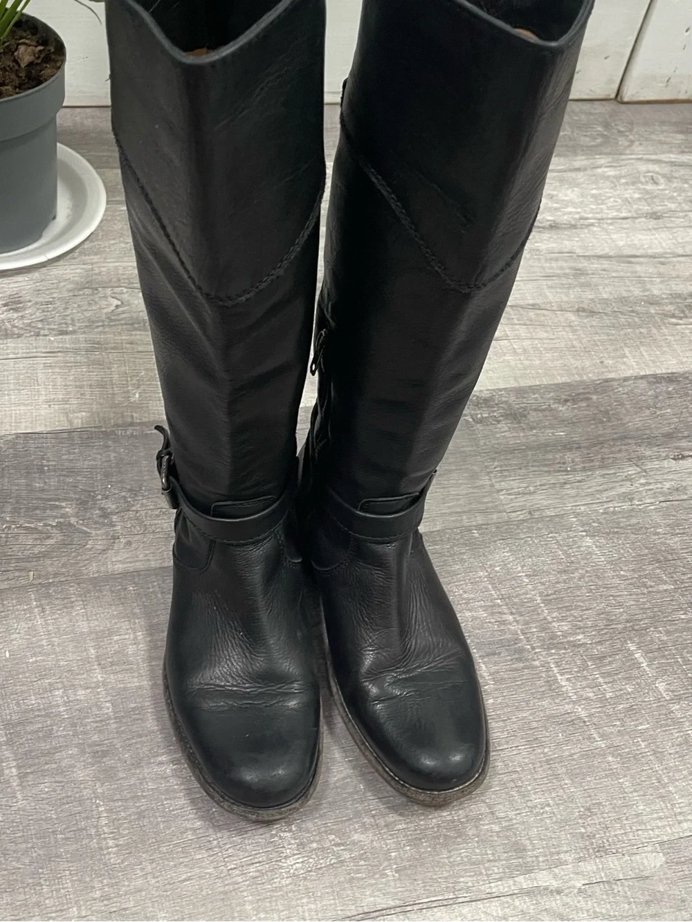 Frye sleek black